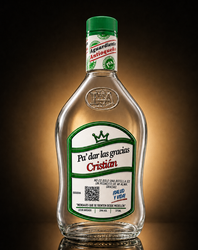 Botella de Aguardiente Antioqueño